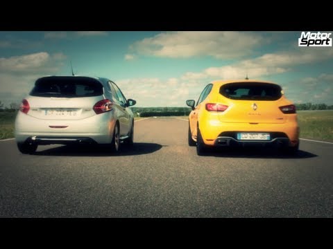 Drag Race : Renault Clio RS VS Peugeot 208 GTi (Motorsport)