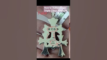 Thumbnail of How to Authenticate Triple Cross Pendant Small from Chrome Hearts #chromehearts