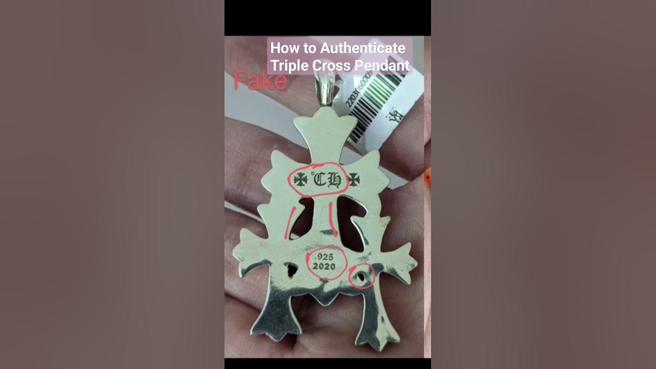 How to Authenticate Triple Cross Pendant Small from Chrome Hearts #chromehearts