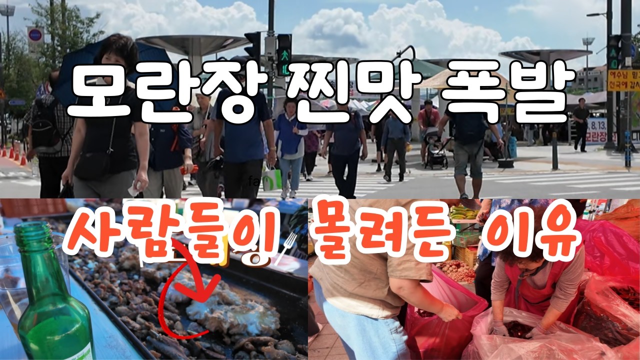 “모란5일장의 진짜 맛, 먹거리 폭발 현장” ~^힐링여행