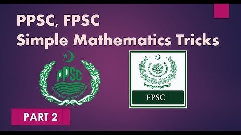Part 2 | PPSC FPSC Current Math Questions With Easy Solution | Tips