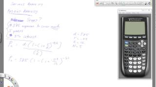 Payout Annuities   Solving for Po