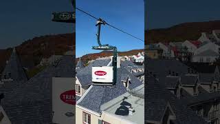 Free gondola ride in Mont Tremblant. #monttremblant #canadatravel #fallfoliage #freeride
