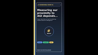Measuring our proximity to AGI depends... #Shorts