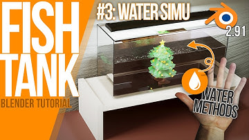 5 Ways how to add WATER | Blender 2.91 BEGINNER Tutorial | Fish Tank