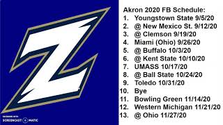 Akron Zips 2020 Football Schedule Prediction