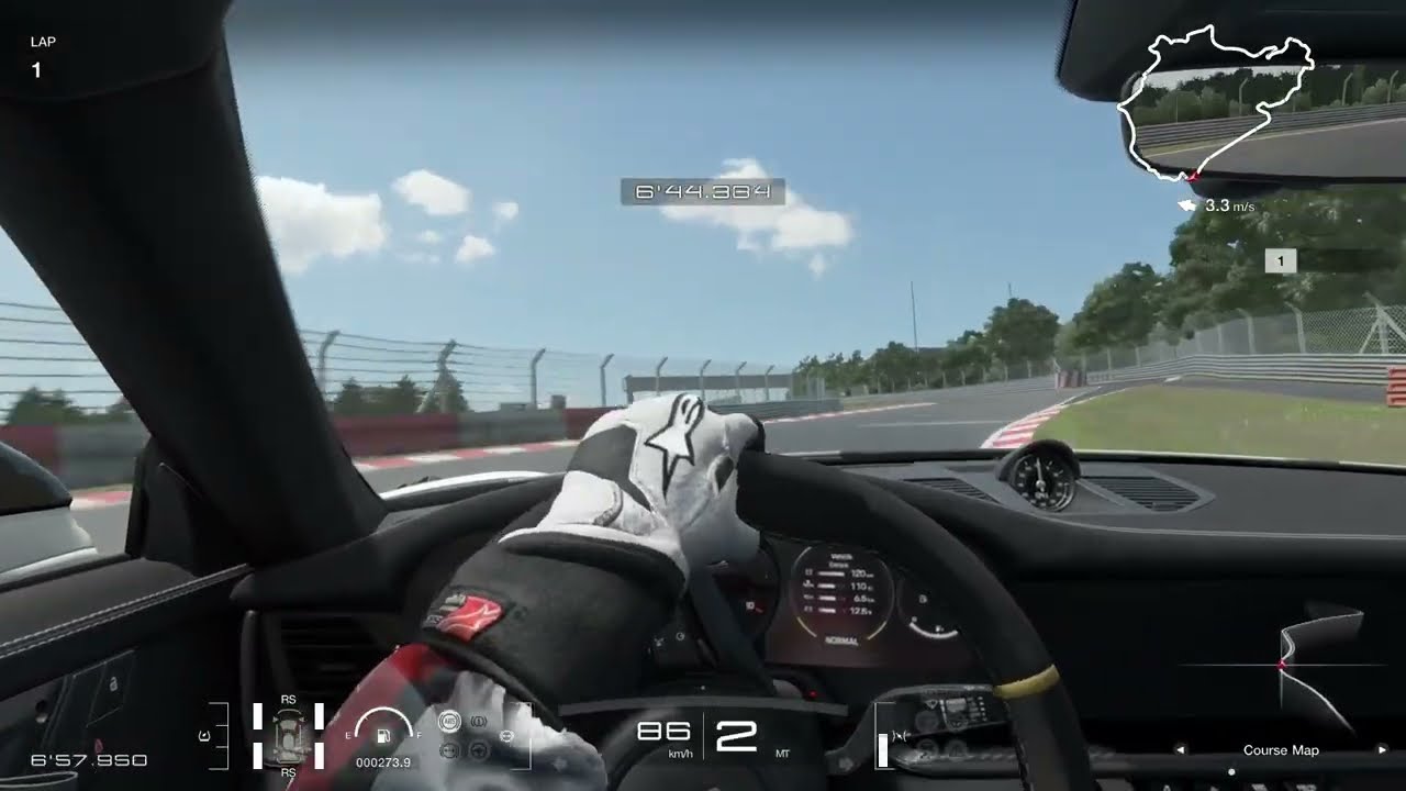 GT7】[911 GT3 RS (992) '22] [6:54.548] Nürburgring Stock & RS