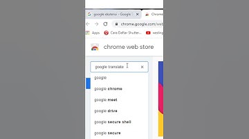 CARA MENDAPATKAN EXTENSIONS GOOGLE TRANSLATE