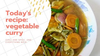 Chinese vegetable curry | easy | quick recipe