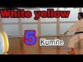 White Yellow Belt 5 تعلم الكاراتيه الكوميتي المطلوب في اختبار الحزام أبيض أصف 