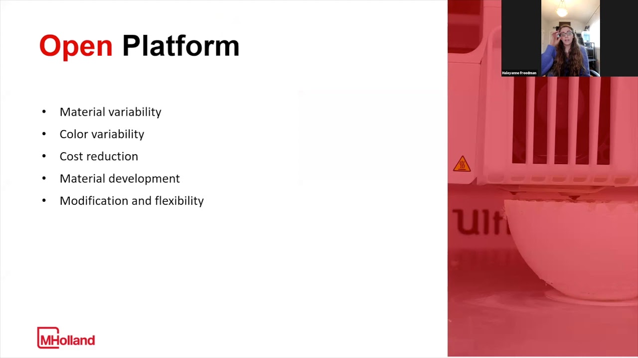 3D Printing Adoption in the Injection Molding Industry, Haleyanne Freedman (MHolland Co)