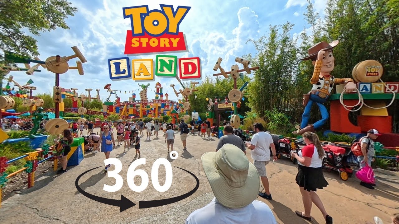 360° Toy Story Land Walkthrough | Full Immersion Experience at Hollywood Studios Disney