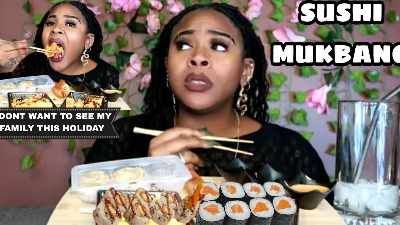 Sushi Mukbang 🍣 | I Don't Want to See my Family This Holiday Season😫