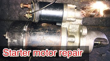 How to make old Starter Motor Work like New. How to fix, rebuild and clean starter motor//