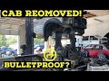 Pulling the cab off of our ABANDONED F550 Super Duty truck!