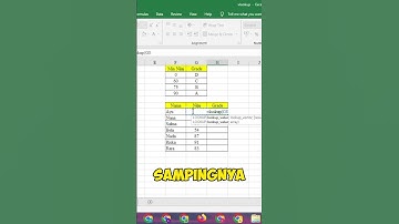 Cara Membuat Grade Nilai Pada Excel #jagoexcel #exceltips #exceltricks