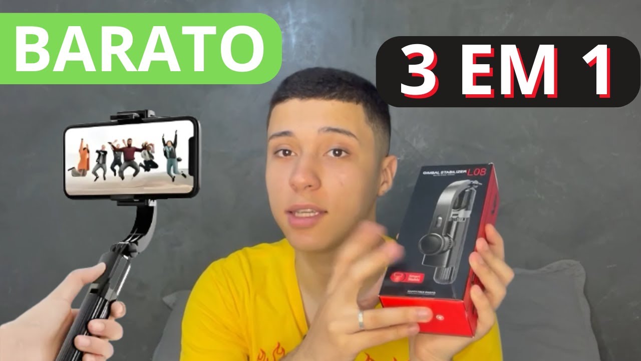 L08 MELHOR GIMBAL BARATO PARA CELULAR - L08 - YouTube