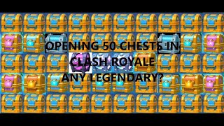 OPENING 50 CHESTS CLASH ROYALE ANY LEGENDARY? (31 CROWN CHESTS, 4 EPIC CHESTS, 1 MAGICAL CHEST ETC.) screenshot 2