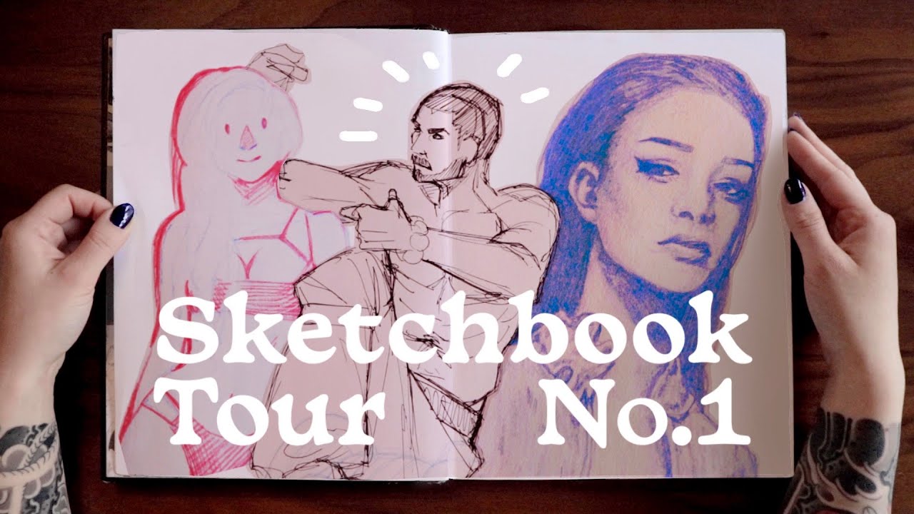 Sketchbook Tour ⓵ first year of art school doodles - YouTube