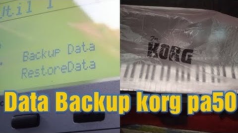 Korg pa50 flashdisk backup data
