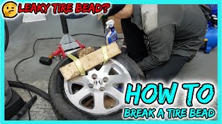 [DIY Car Maintenance]  How to Break a Tire Bead at Home Using Simple Tools  THIS WORKS!