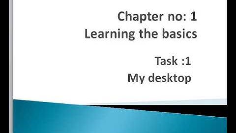 Digital world book 3.. Unit No:1 Revision  Topic:Task No:1 and 2"My Desktop " &"Files and Folders "
