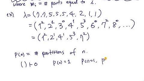 [Topics in Combinatorics] Lecture 4. Integer partitions