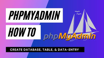 HOW TO CREATE A DATABASE, TABLE, & DATA ENTRY IN PHPMYADMIN