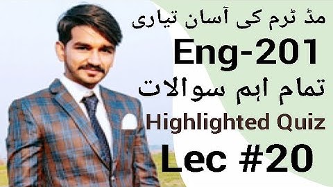 eng201 Short lecture no.20 ||VU short lectures by Amir||midterm preparation||CStudy with Amir