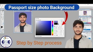 Background colour change for Passport Size Photo | Adobe Photoshop | SHANKAR | CSC CENTRE | TELUGU
