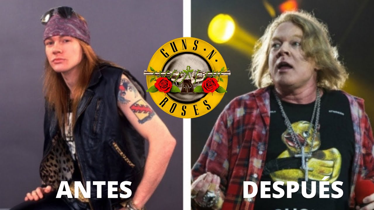 Guns N' Roses. Antes y Después gunsnrosesfan axlrose YouTube Guns N' Roses. Antes y Después gunsnrosesfan axlrose YouTube