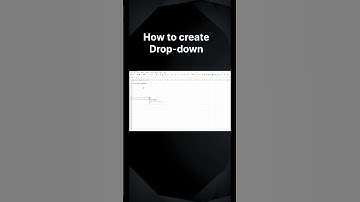 Create Dropdown in Zoho Sheet #zoho #zohosheet #mindvin