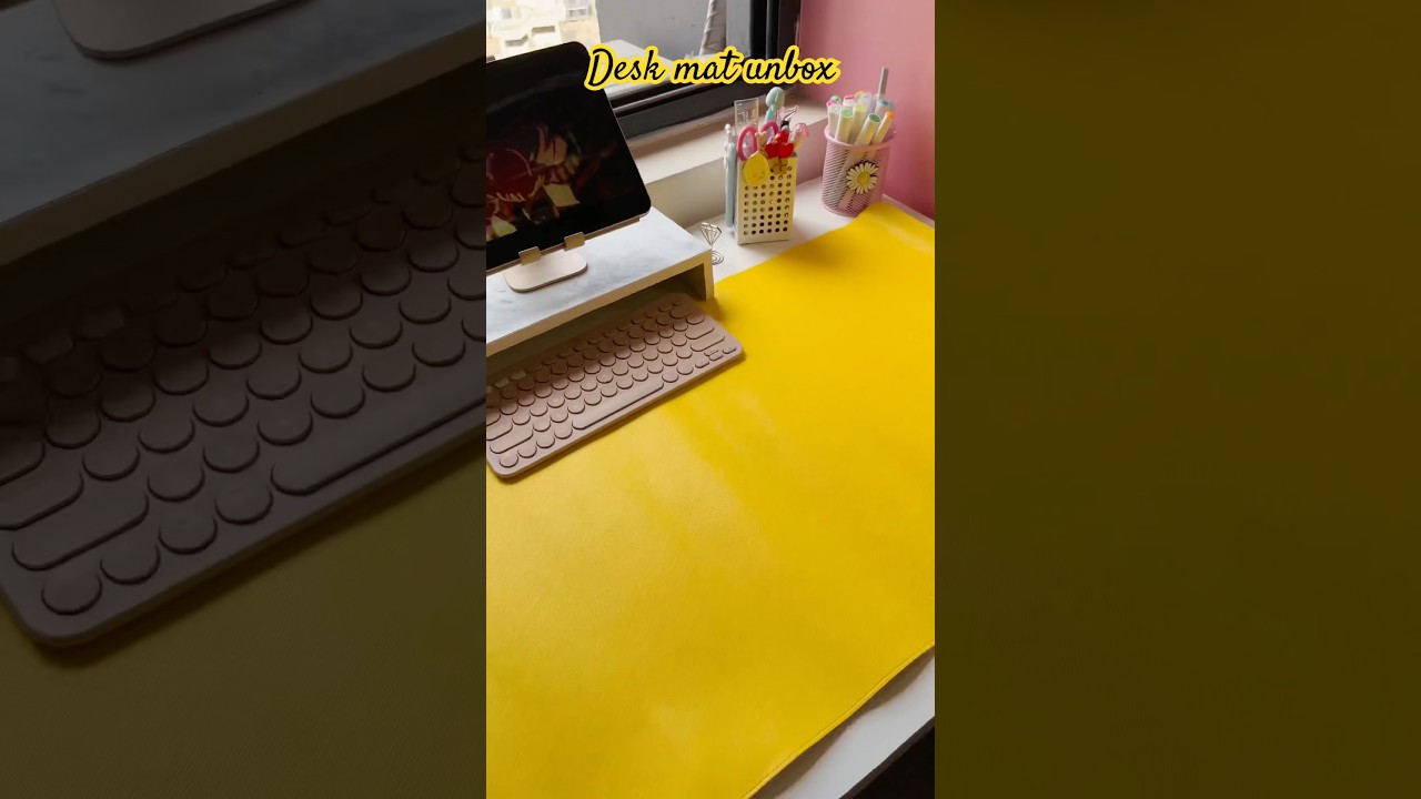 Desk mat unboxing 