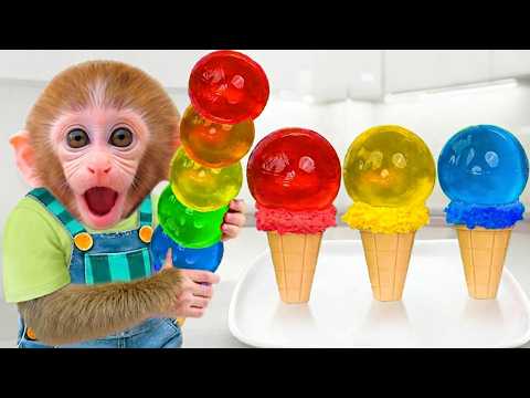 Little Monkey Kika Escapes From Shark In Front Of Puppy! 🐒🦈🐶 - Kika Dutch
