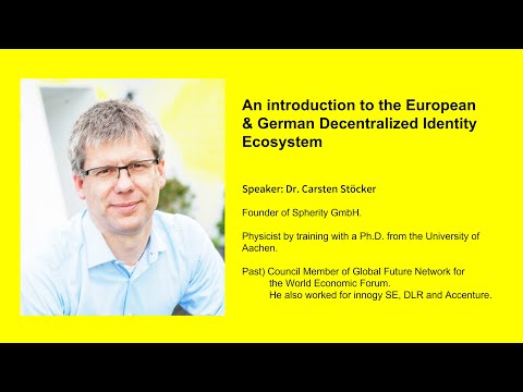 An introduction to the European & German Decentralized Identity Ecosystem