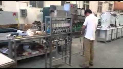 8 stations semi automatic bottling capping machine