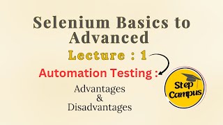 Lecture 1:- Automation Testing | Master Selenium Automation Testing | Learn selenium from scratch