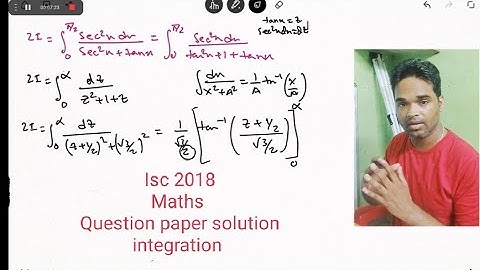 isc maths 10 years question ,pyq || isc 2018 Maths  question paper Solution || integration class 12