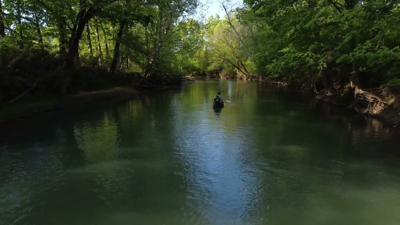 Canoeing West Chickamauga Creek from O'Charley's to Cloud Springs and Dietz Rd
