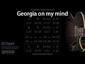 Georgia on my mind  backing track