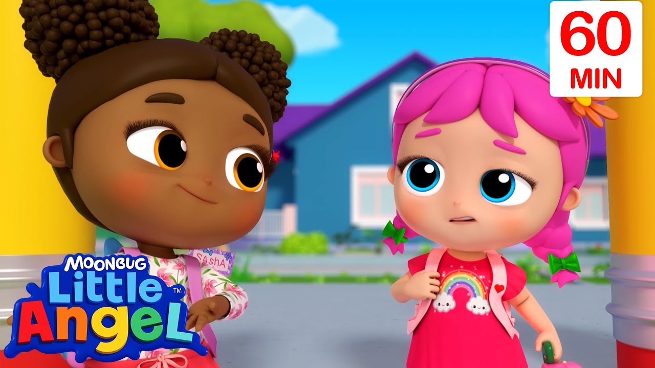 First Day of School Anxiety - Little Angel | Kids Cartoons