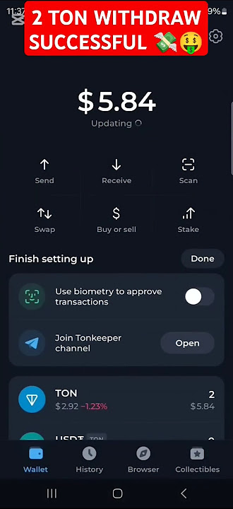 INSTANT WITHDRAWAL Telegram Bot 🔥 Unlimited USDT Earn | Free TON Coin 2 TON Withdraw Proof | #crypto
