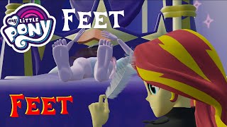 My Little Pony Feet Twilight Sparkle Sunset Shimmer Feet Tickle Sniffing [3DFeetSoles]