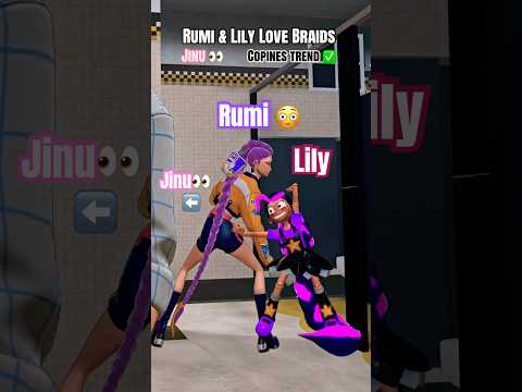 Rumi & Lily Pull up on JINU (Copines TREND) ✅ #poppyplaytime #kpopdemonhunters #vrchat #fortnite