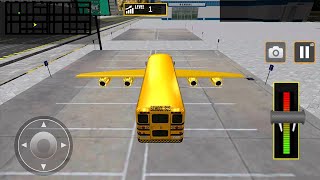 Flying School City Bus Sim 3D (By Game Town Studio) Android Gameplay screenshot 3