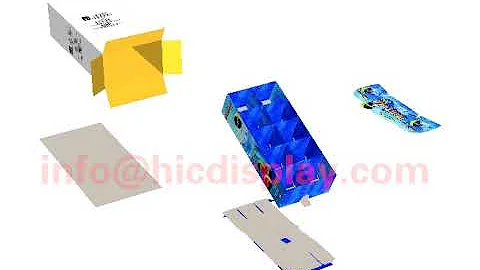 Semi Assembled Packing Cardboard Display--HIC Display