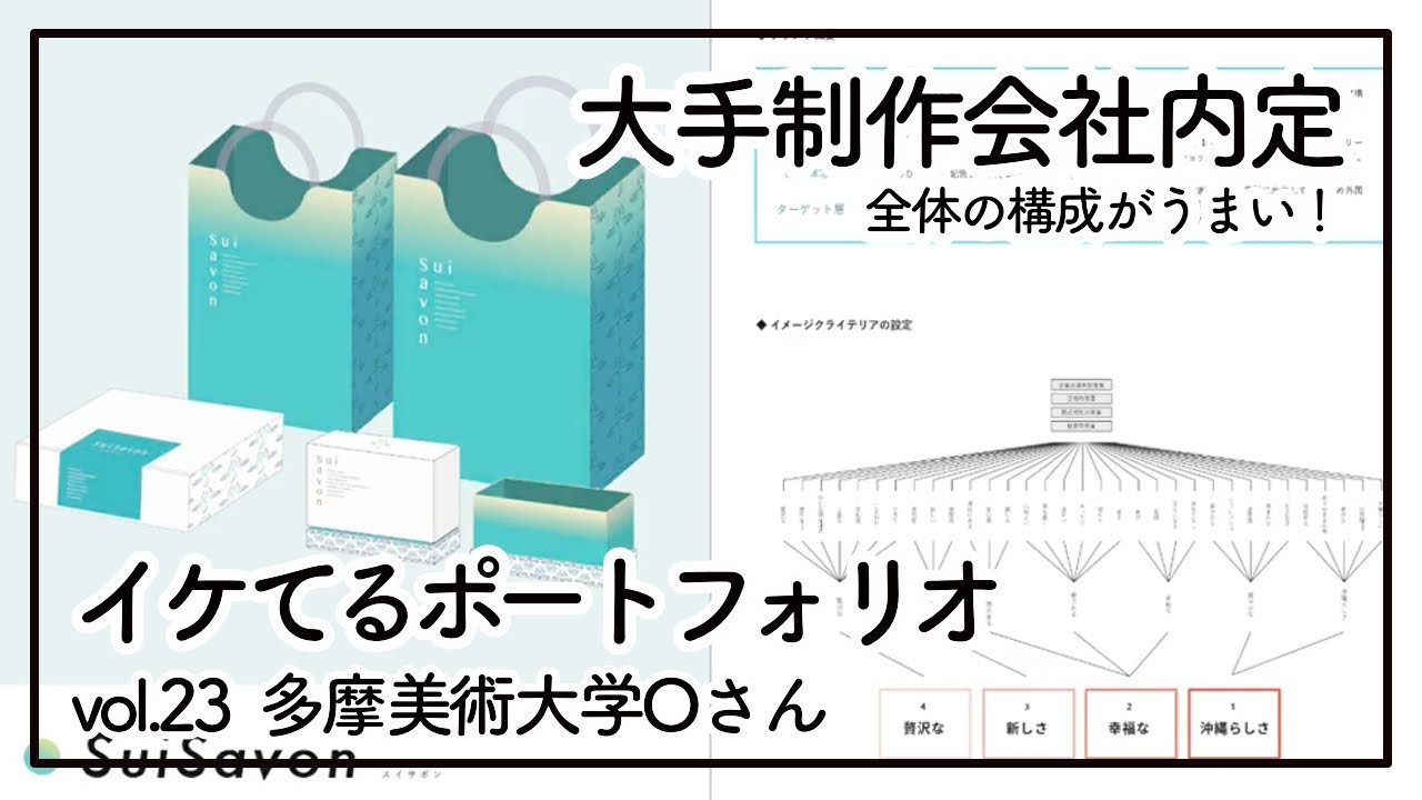 多摩美術大学 Oさん イケてるポートフォリオvol 23 Youtube