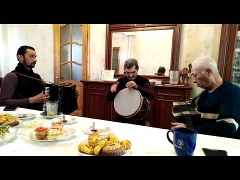 Ustad dərsi. Qısa çəkiliş. Qarmon.  Hacı Zakir Məmmədov & Həsən Bünyadzadə. Nağara Nəsir