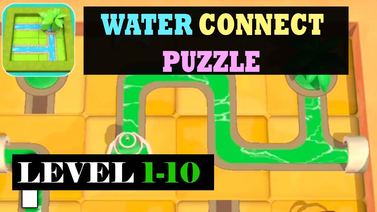 Water Connect Puzzle Level 1 to 10 | Its Gamology