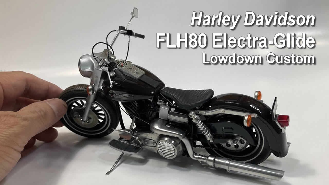 Harley Davidson FLH80 Electre-Glide YODEL 1/12 kit Lowdown Custom
